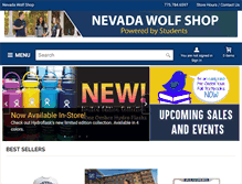 Tablet Screenshot of nevadawolfshop.com
